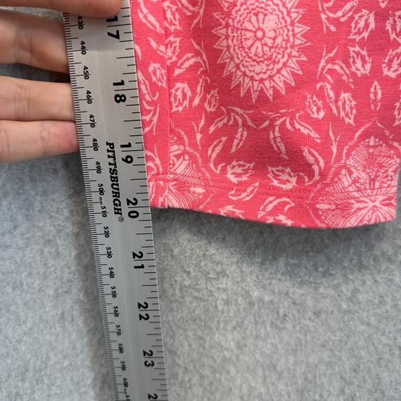 DG2 By Diane Gilman Leggings Womens Small Pink Floral Medallion Print Pull On - Picture 11 of 11